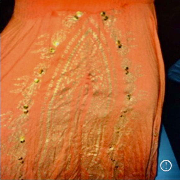 DIVA Collection Dress M EUC Boho Crochet Sparkly Asymmetrical Spring Break - Picture 10 of 16